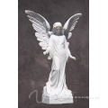 Garden decor stone carvings and sculptures beautiful white marble angel statues wholesale